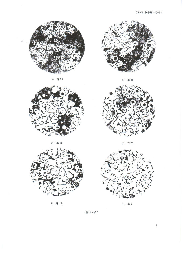 蠕墨铸铁金相试验国家标准GB/T26656-2011